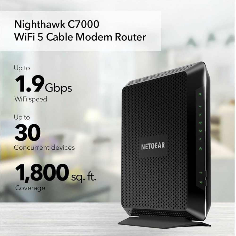 New NETGEAR NIGHTHAWK C7000 DOCSIS 3.0 Modem Router Price is firm! 🙏 - Picture 3 of 6